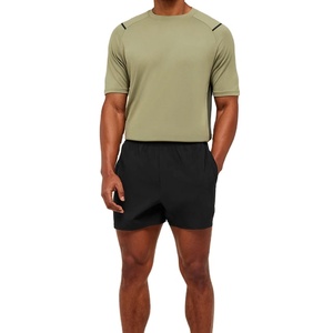 T-shirt Homme Personnalisé OEM Respirant Séchage Rapide Col Rond Vêtement de Sport Polyester/Coton Course à Pied Uni Grammage Lourd 220 g/m² - Product Image 2