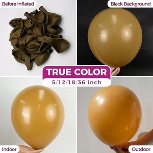 Confezione da 100 Palloncini in Lattice Marrone da 12 Pollici per Compleanni, Addii al Nubilato, Matrimoni, Lauree - Decorazioni per Feste - Product Image 3