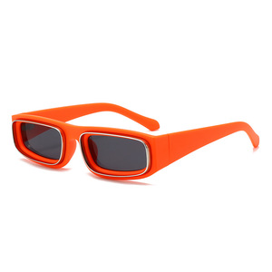 Lunettes de soleil tendance à monture carrée avec finition texturée, élégantes et prêtes pour les photos, protection UV transfrontalière - Product Image 2