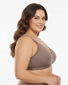 Sujetador sin costuras de poliéster y algodón, sin relleno, sin aros, suave, cómodo, transpirable, para uso diario, lencería femenina al por mayor, sujetador ajustable. - Product Image 1