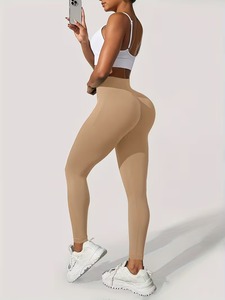 Leggings de sport sculptants sans couture pour femmes |   Collants de sport légers et respirants |   Combinaison de sport classique à haute élasticité - Product Image 4