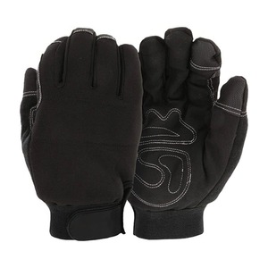 High Visibility Leather Work <b>Gloves</b> Reflective Safety <b>Driver</b> <b>Gloves</b> Cowhide Construction Industrial Road Work Non-Slip - Product Image 6