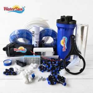 <b>Outdoor</b> Misting System with Pump Filter Hose Digital <b>Timer</b> Fine Mist Nozzles for Garden Cooling Irrigation - Product Image 5