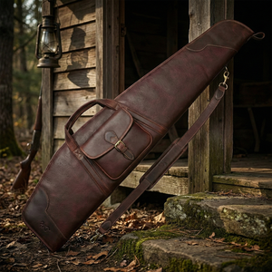 Meilleurs prix – Housses de fusil de chasse en cuir uni de haute qualité pour étui à fusil – Housse de fusil de chasse en cuir de qualité supérieure à vendre - Product Image 5