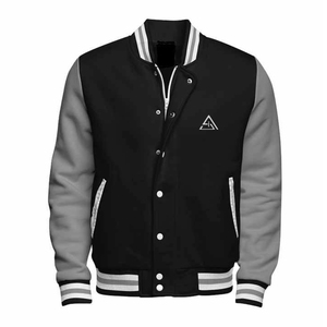 Nouvelle arrivée : veste de baseball pour homme avec couleurs unies, en polaire respirante, vente en gros de vestes pour hommes - Product Image 1