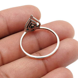 Natural Garnet Gemstone Crown <b>Ring</b> <b>Crafted</b> From 925 Sterling Silver Handmade Bohemian Jewelry Perfect For Party And Events - Product Image 4