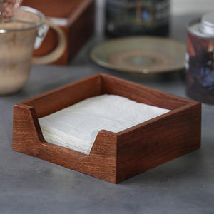 Porta Servilletas de Madera Ecológico, Dispensador de Cajas de Pañuelos Cuadradas, Soporte de Mesa para Cocina, Restaurante, Hotel, Cafetería, Bar - Product Image 3