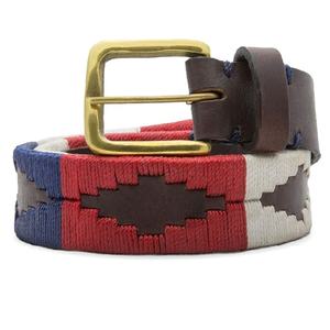 Ceintures de polo en cuir Western, ceinture de polo équestre, ceinture de cavalier en cuir de haute qualité, fabriquée à la main, ceintures en cuir véritable pour hommes, OEM - Product Image 1