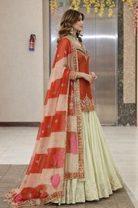 Nuevo Conjunto de Salwar Kameez de Seda de Tres Piezas, Diseño Moderno 2026, Hecho a Mano en India, Ligero, para Mujer, Ideal para Fiestas - Product Image 2