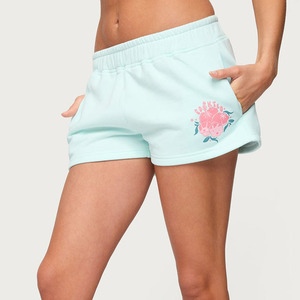 Shorts personnalisés pour femmes en polyester et coton, style décontracté, taille à cordon, imprimé graphique, coupe décontractée, vêtements streetwear - Product Image 1