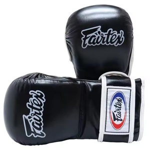 Guantes de Sparring MMA de Alta Calidad a Precio de Mayoreo, Color Negro Puro, Guantes de Sparring MMA de Cuero para Grappling AI-MG-32 - Product Image 3