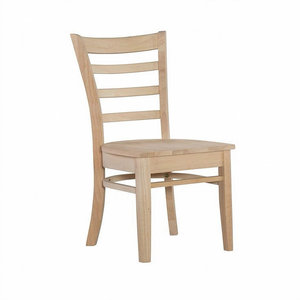 Chaise de salle à manger minimaliste moderne en teck faite à la main, profil mince, pour l'ameublement de la maison - Product Image 1