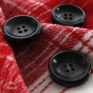 Botones Cuadrados de Cuerno Natural de Búfalo, Pulidos, con 4 Agujeros, para Coser, con Diseño Personalizado - Product Image 1