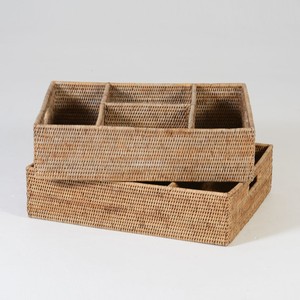 Organizadores de lujo para teteras de ratán, cesta de almacenamiento con compartimentos al mejor precio, accesorios de cocina - Product Image 2