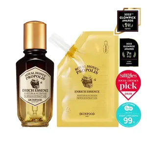 SKINFOOD Essence Enrichie Miel Royal Propolis 50mL + Ensemble Spécial Recharge Essence pour le Visage de Haute Qualité - Product Image 1