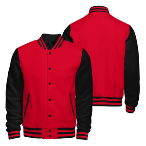 Veste universitaire en laine de haute qualité pour homme, personnalisée, avec manches en cuir, offrant différentes options de taille - Product Image 1