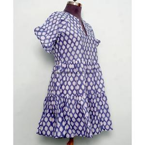 Wholesale Customize High Quality Women's Clothing Short Sexy Cute Casual <b>Mini</b> Dress Floral Print Slim Short-sleeve Dresses - Product Image 4