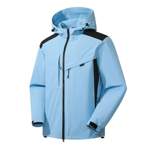 Custom Logo Men's <b>Winter</b> Eco-Friendly Windproof <b>Waterproof</b> Breathable Quilted Rain Coat Lightweight Windbreaker - Product Image 5