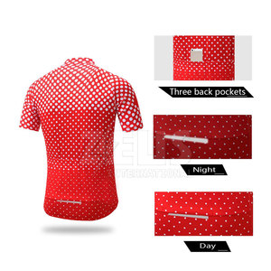 Maillots de cyclisme pour hommes, impression de logo personnalisée en gros, vêtements d'équipe sportive, uniformes de cyclisme sublimés - Product Image 3