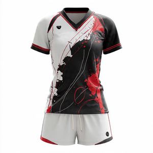 Men <b>Volleyball</b> Jersey <b>Set</b> Sleeveless Sublimated Number 5 Moisture Wicking Fitted Uniform Elastic Waist 100% Polyester Customized - Product Image 5
