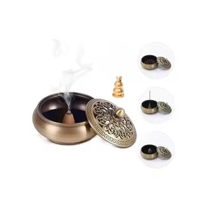 Brass Incense <b>Burner</b> With Candle Holder Aromatherapy Diffuser All Season Use Brass Incense <b>Burner</b> <b>For</b> Decoration Use - Product Image 6