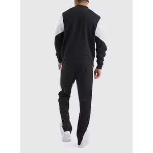 2026 Custom Logo Woolen Striped Sweats Wide Leg Sweatpants <b>Men</b> Graphic Track Pants Oversized Flared Casual 100% Cotton - Product Image 5