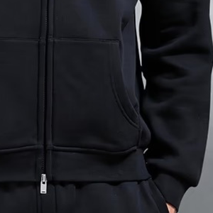 Sweat-shirt à capuche zippé pour homme, coupe décontractée, manches longues, avec poches avant, vêtements personnalisés, vente en gros - Product Image 6