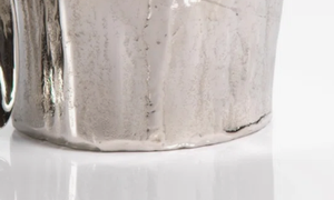 Seau à glace en aluminium moulé artisanal, forme vague organique, couleur argent, de luxe, pour hôtels et restaurants - Vente chaude - Product Image 6