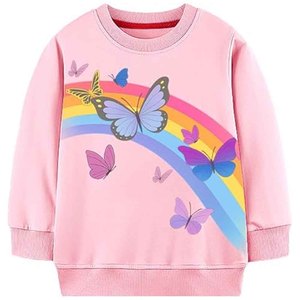 Sudadera con Capucha Oversize Rosa para Mujer, de Manga Larga, con Estampado Frontal, Informal, para Otoño - Product Image 5