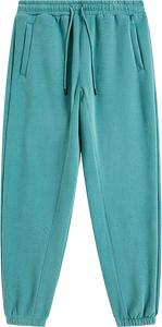 <b>Men's</b> <b>Navy</b> Blue Cotton Sweatpants Elastic Waist Pockets Casual <b>Joggers</b> Custom Logo Right Leg Midweight Autumn Wear - Product Image 4