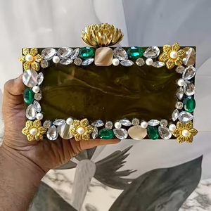 Nuevo Diseño de Bolso de Mano de Resina, Bolso de Mano de Resina para la Noche, Bolso de Mano de Resina Acrílica de Lujo para Damas, Bolso Elegante para Mujer - Product Image 1