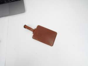 Genuine Leather Luggage <b>Tags</b> With Privacy Flap Luxury <b>Suitcase</b> Labels Custom Travel Bag <b>Tags</b> Manufacturer LMP-0165 - Product Image 2