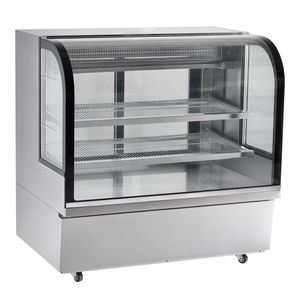 Vetrina Refrigerata Commerciale Grande da 18 Cu.Ft./505L a 2 Livelli con Illuminazione LED per Pasticceria, Congelatore e Frigorifero - Product Image 1