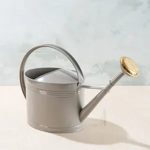 Arrosoir en aluminium durable de 1,5 L avec décorations émaillées, idéal pour la décoration de jardin et l'entretien des plantes en extérieur - Product Image 4