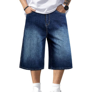 Jean short pour homme coupe droite décontractée, léger et respirant, style inspiré du workwear, idéal pour l'extérieur et la mode estivale - Product Image 1