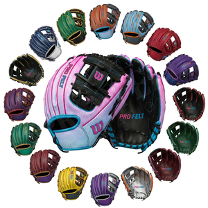 Guante de Béisbol Personalizado en Color a Elección, Hecho a Mano con Cuero Suave de Vaca, para Lanzar con la Mano Derecha, con Diseño de Logotipo Personalizado - Product Image 1