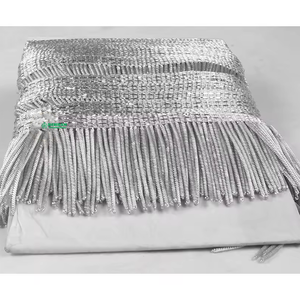 Última Novedad: Flecos de Alambre Metálico Plateado de 7CM, Tela Metálica Dorada y Plateada Ligera para Decoración de Cortinas y Prendas - Product Image 1