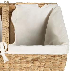 Cesto de Lavandería de Jacinto de Agua Tejido al por Mayor, Organizador Multiusos para Mantas, Baño y Dormitorio - Product Image 2