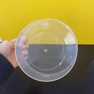 Conteneur alimentaire en plastique PP résistant au micro-ondes, forme ronde, boîte à emporter, transparente, jetable, avec couvercle - Product Image 5
