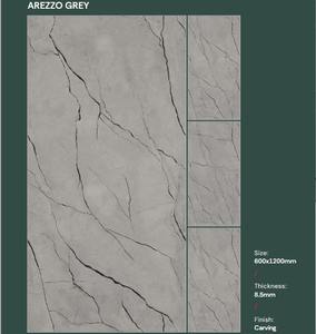 Nouvelles dalles en porcelaine polie effet marbre brillant 600x1200mm, texture marbre pour sols et murs intérieurs. - Product Image 2