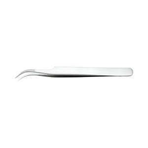 Pinzas de Precisión Plateadas para Extensión de Pestañas, Aislamiento de Pestañas, Aplicación de Volumen y Uso Profesional en Salones de Belleza - Product Image 2