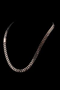 Cadena de eslabones cubanos Miami chapada en oro de 14k sobre plata 925, collar de eslabones tipo Curb de plata 925 para joyería de lujo para hombre, procedente de la India. - Product Image 3