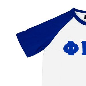Camisa Premium Raglán Blanca y Azul de Phi Beta Sigma para Hombre, Ajuste Cómodo, Prenda de Alta Calidad para Fraternidad Griega, Ropa Casual - Product Image 5