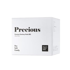 [RIMEX] Precious <b>Organic</b> Cotton Winged Sanitary <b>Pads</b> (Medium) 7 Sheet Height Fluff Sheet - Product Image 1