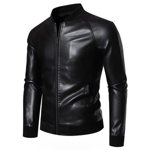 Casual Wear Men Leather <b>Jacket</b> Streetwear New Fashion Comfortable Men Leather <b>jacket</b> for men - Product Image 5