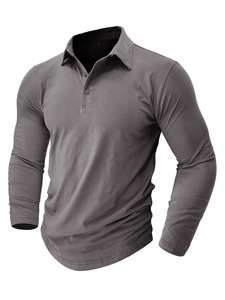 Top Trending <b>Men</b> long sleeve Polo <b>Shirt</b> anti wrinkle breathable anti piling Quick dry Polo <b>Shirt</b> For <b>Men</b> Breathable Button - Product Image 5