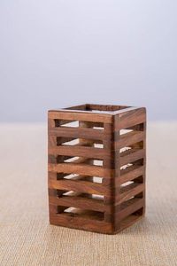 Handmade Wooden Pen Stand Pencil Holder for Office Desk Organizer Desktop Stationery Storage Home Decor Gift - Product Image 4