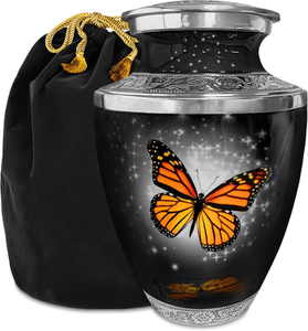 Wholesale Metal Cremation Urns <b>for</b> Adult Human <b>Ashes</b> Modern Design Funeral Supplies <b>Casket</b> Memorial Keepsake - Product Image 1
