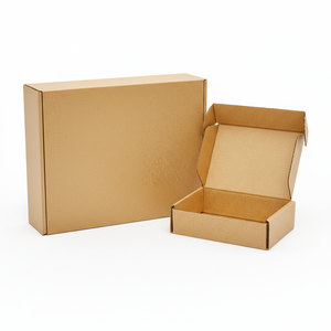 Vietnam Airplane Corrugated Board Mailer <b>Boxes</b> Gold Foil Printing Recycled Materials Customizable Promotional Small Business - Product Image 6