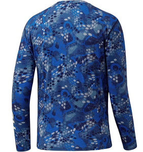 Chemise de protection anti-UV pour homme à manches longues, camouflage, séchage rapide, respirante, pour activités de plein air, imprimé par transfert thermique sur le devant - Product Image 4